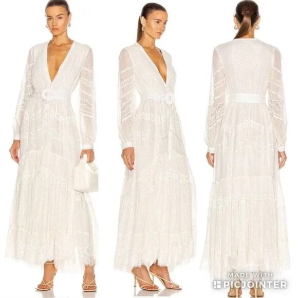 Rococo Sand Lace Zuri Maxi Dress - Picture 1 of 9